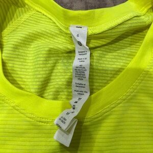 Bright Yellow Athletic  lululemon Top